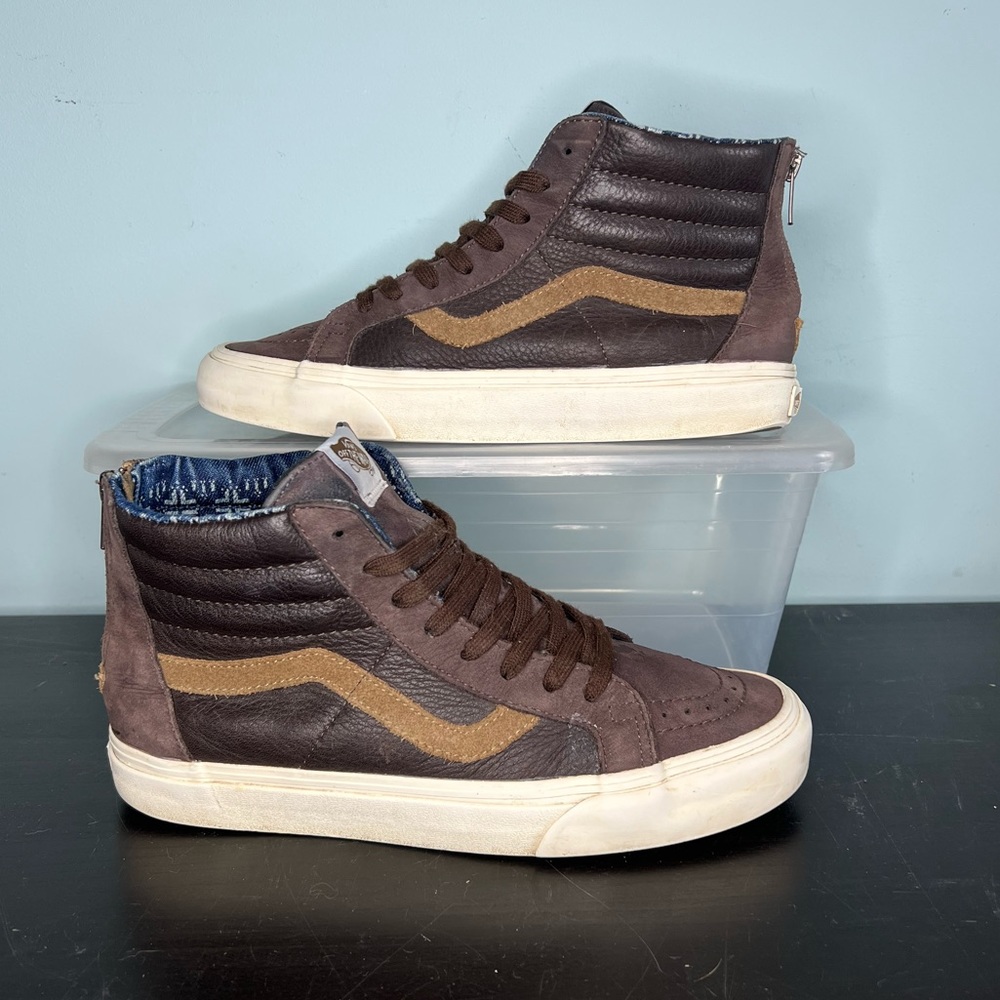 Vans Reissue Sk8-Hi w/ Zipper Coffee Brown